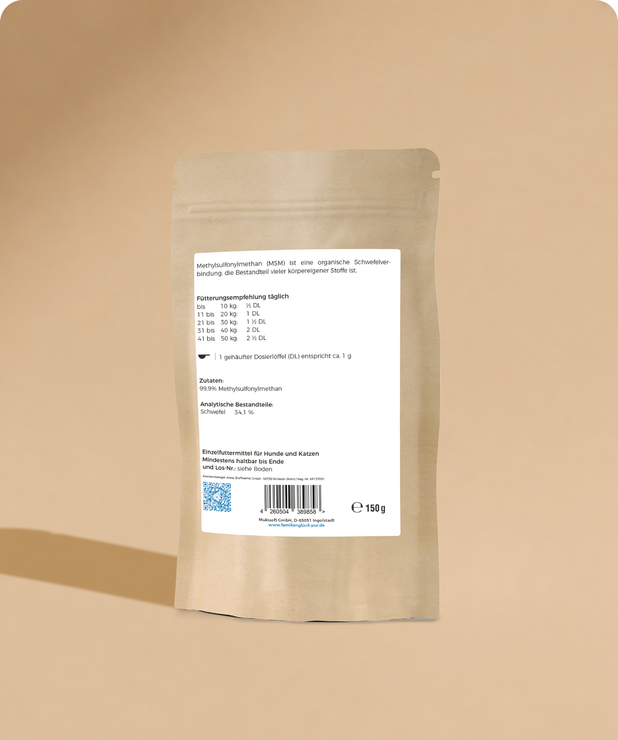 GUSTL GelenkFit – MSM (Organic Sulfur) for Dogs